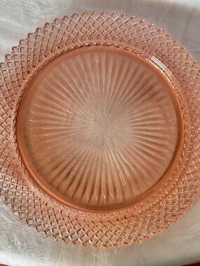 Vintage Pink Depression 10.25" Dinner Plate Miss America Anchor Hocking